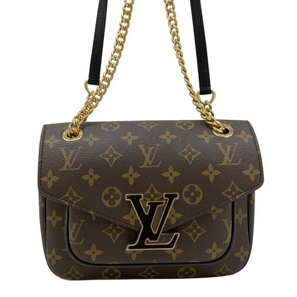 Louis Vuitton Passy Monogram Hand Bag Brown Gold - Picture 3 of 7